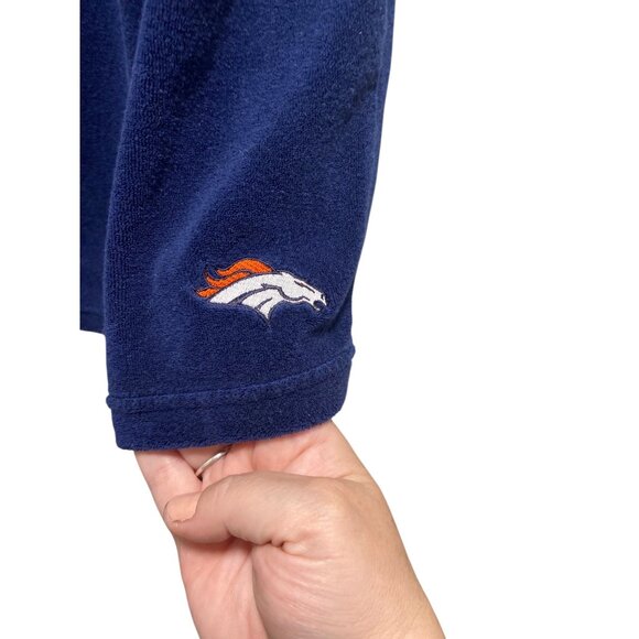 Denver Broncos Y2K Terrycloth Strapless Swimcover Blue Size M Football Beach - Picture 10 of 13